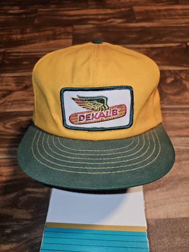 Vintage DEKALB Farming Seed Patch Swingster Hat Made In The USA Cap Snapback