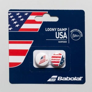 PACK OF 2X BABOLAT "LOONY DAMP USA" TENNIS RACQUET VIBRATION DAMPENERS