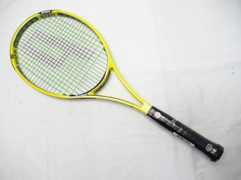 **NOS** PRINCE EXO3 REBEL 95 TENNIS RACQUET (4 3/8) LONG STORAGE. PRE-STRUNG