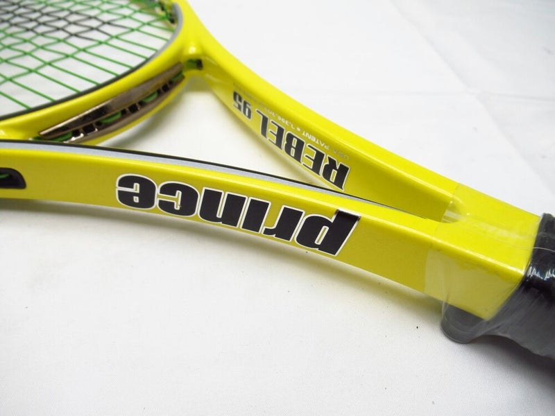 **NOS** PRINCE EXO3 REBEL 95 TENNIS RACQUET (4 3/8) LONG STORAGE. PRE-STRUNG