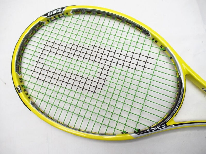 **NOS** PRINCE EXO3 REBEL 95 TENNIS RACQUET (4 3/8) LONG STORAGE. PRE-STRUNG