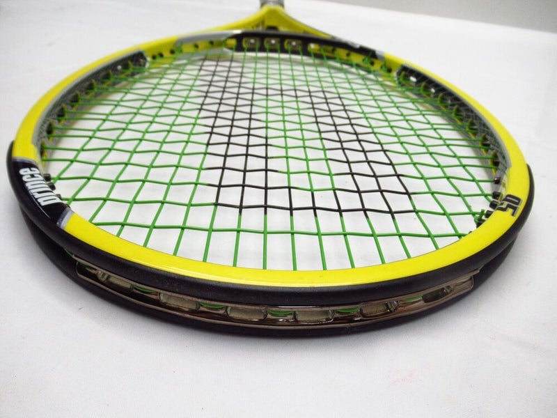 **NOS** PRINCE EXO3 REBEL 95 TENNIS RACQUET (4 3/8) LONG STORAGE. PRE-STRUNG