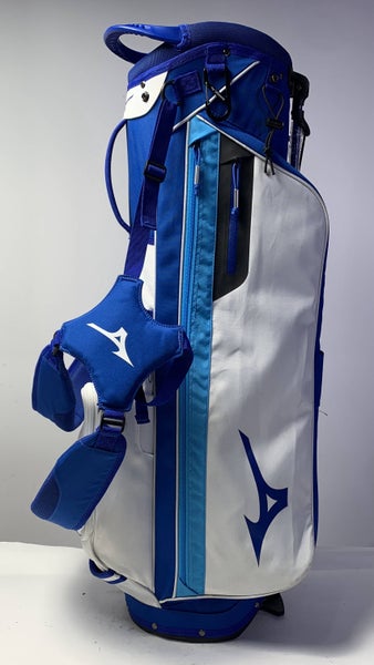 Mizuno BR-D3 Stand Bag Blue/White 4-Way Divide Dual Strap Golf Bag