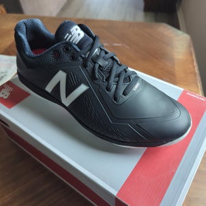 Black Men's Size M 9.5 (W 10.5) Adult New Balance Low Top Metal (New)
