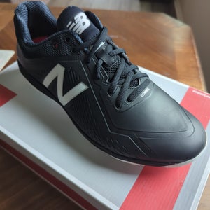 Black Men's Size 13.0 (W 14.0) Adult New Balance Low Top Metal (New)