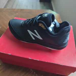 Black Men's Size M 8.0 (W 9.0) Adult New Balance Low Top Metal (New)