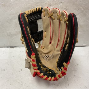 Used Rawlings Mark Of A Pro Wmp115 Baseball Glove Rh Throw Black And Tan 11 1 2" 11855-s000179198