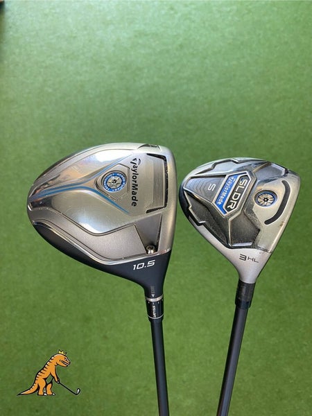 Used TaylorMade Jetspeed/SLDR 10.5* Driver, 17* 3-Wood Combo Set Graphite Reg