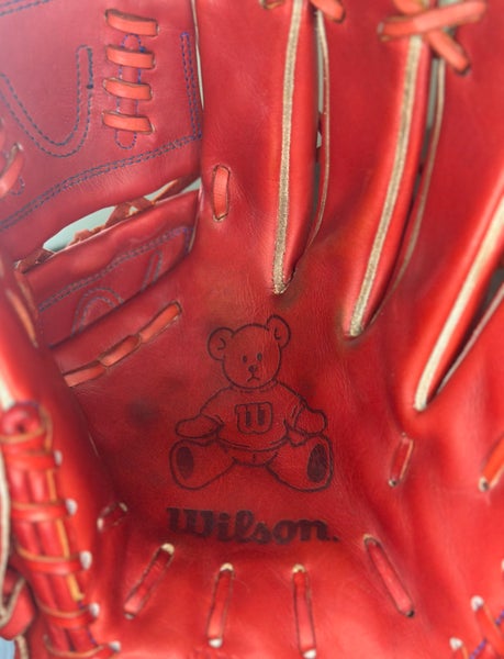 Custom Japanese Wilson staff 12.25” baseball pitcher glove red