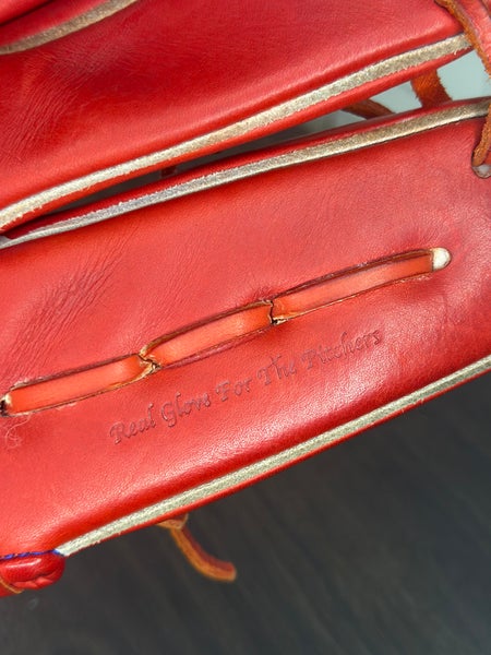 Custom Japanese Wilson staff 12.25” baseball pitcher glove red