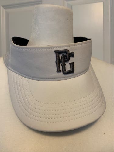 NIKE Perfect Game PG Baseball Tournament White Visor Swoosh Embroidered RARE HTF