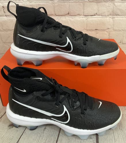 Nike DJ6519 001 Alpha Huarache NXT MCS Baseball Cleats Black White Blue US 9.5