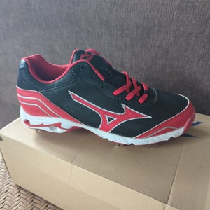 Red Men's Size M 8.0 (W 9.0) Adult Mizuno Low Top Metal (New)