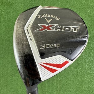 Callaway X Hot 3 Deep Pro 3 Wood 13 Degree Aldila Tour Stiff Flex Left Handed