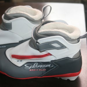 Women Size 10 Euro Size 43 Salomon Siam 7 Pilot Combi Cross Country Ski Boots