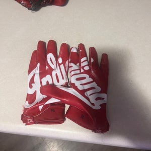 Adidas Indiana Hoosiers Red/White Size 2XL, IU Team Issued FB Gloves