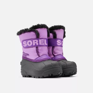 SOREL Snow Commander Winter Boot Girls Size 6Y Gumdrop Purple Violet Boots P205
