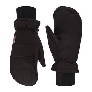 Carhartt Women's Medium Black Cotton Elastic Wrist Knit Cuffed Snow Gloves LW461