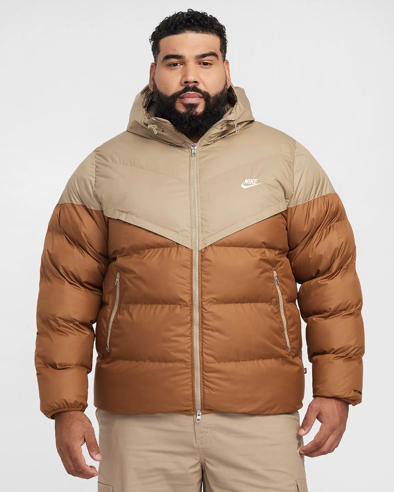 nike puffer jacket khaki
