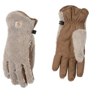 Carhartt GF0682-W Gloves Women's Small Brown Sherpa Insulated FastDry LW518