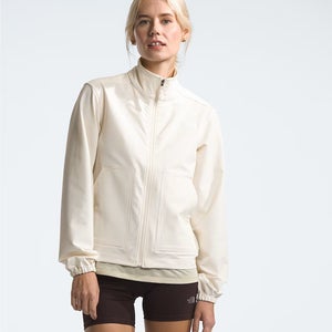 The North Face Willow Jacket Women's Large White Stretch Full Zip Classic LW509