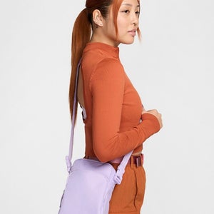 Nike Heritage DB0456-512 Unisex Lilac Bloom Adjustable Strap Crossbody Bag LW458