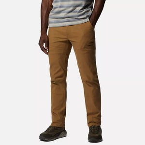 Mountain Hardwear AP Pants Mens 38 Brown Cotton Blend Straight Leg Zip Fly LW448