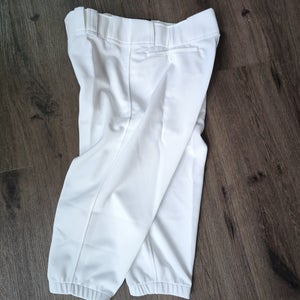 White Men's 2XL Adult Mizuno Short Game Pants (New)