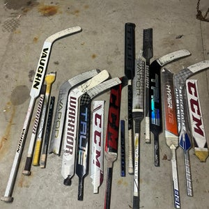 Assorted Broken Goalie Hockey Sticks for Projects or Repair - #A150