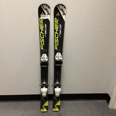 Used Fischer Rc 4 Race Jr 110 Cm Boys' Downhill Ski Combo 11855-s000159554