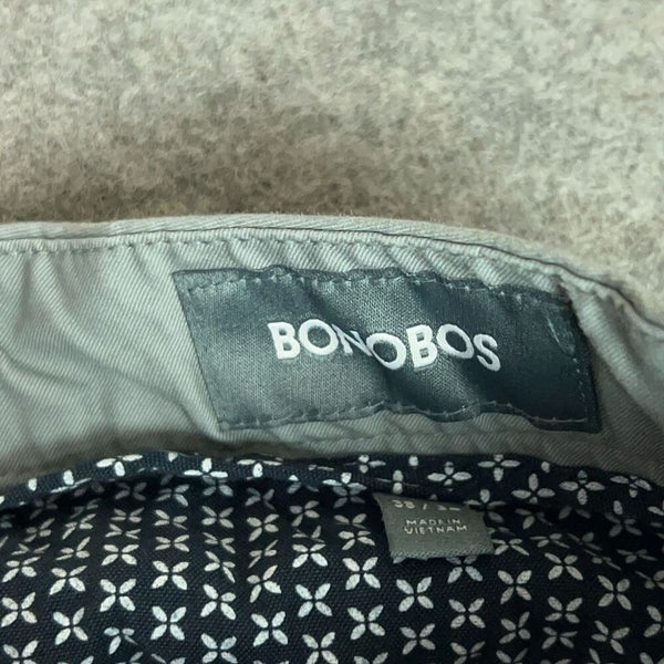 Bonobos Mens Pants 38x34 Gray Chino Work Dress Formal Golf Preppy Corp Everyday