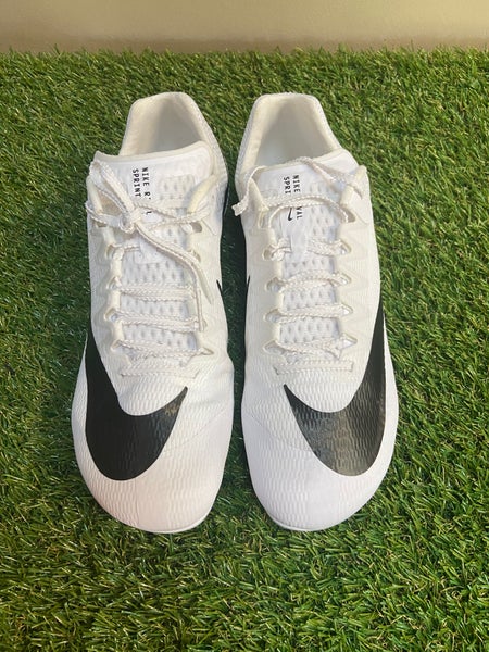 Nike Zoom Rival Sprint Track Spikes Shoes Men's 8.5 White Black DC8753-100 NEW