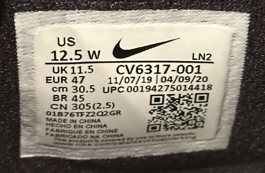 Men’s Nike Vapor Edge Elite 360 Flyknit Football Cleats CV6317-001  Men’s Size 12.5 WIDE