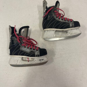 Used Bauer SILVER EDITION Junior 02 Ice Hockey Skates 11860-S000271279