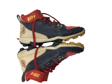 Used Under Armour Bryce Harper Phillie Junior 05.5 Baseball And Softball Cleats 11613-s000144653