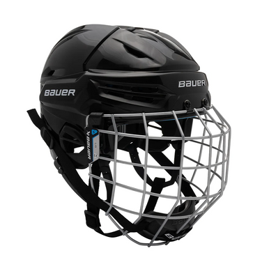 New Bauer Re-akt 55 Helmet Combo Black Medium 11162-bar1063649mblk
