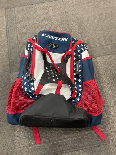 Used Easton Walk Off Stars And Stripes Bb Sb Player Backpack Navy Blue 11614-s000207615