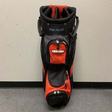 Used Top Flite Cart Bag Mens Cart Bag Black And Orange 11855-s000172822