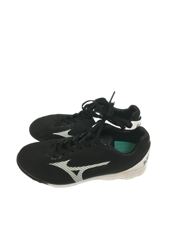 Used Mizuno Wave Junior 2 Bb Sb Cleats Black And White 11692-s000128125