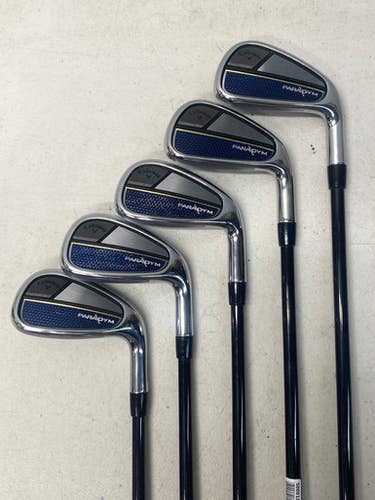 Callaway Used Right Handed Men's Regular Flex Graphite Shaft Iron Set