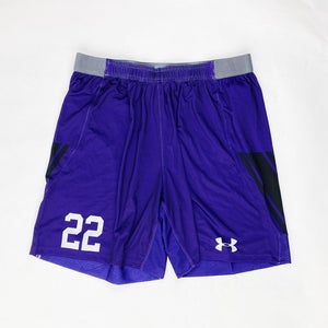 UA Northwestern Wildcats Game Soccer Short #22 Men's L Purple UJUSP1M TCU
