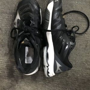 Used Mizuno Vb Shoes Youth Black Adjustable 11614-s000203681