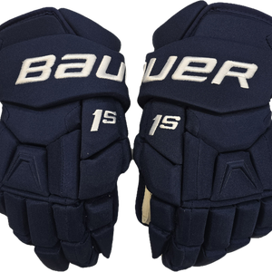 Bauer Supreme 1S Pro Stock Custom Navy Hockey Gloves 14" NHL New ICH (13267)