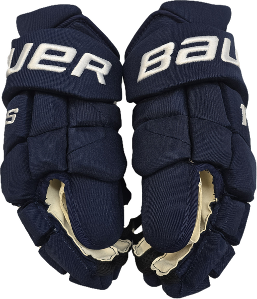 Bauer Supreme 1S Pro Stock Custom Navy Hockey Gloves 14" NHL New ICH (13267)
