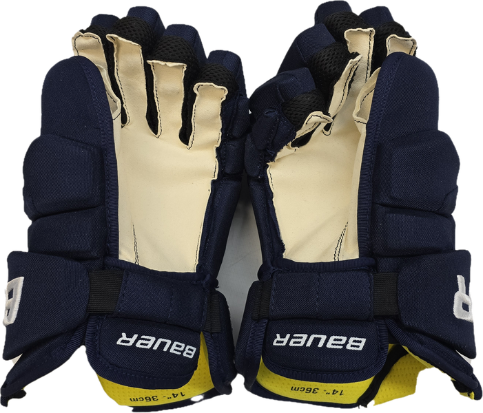 Bauer Supreme 1S Pro Stock Custom Navy Hockey Gloves 14" NHL New ICH (13267)