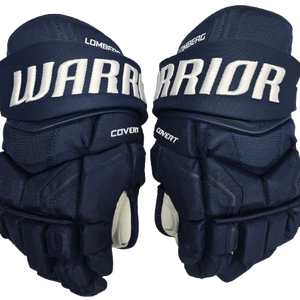 Warrior Covert QRE Pro Stock Custom Hockey Gloves 14" Navy Blue NHL ERG (13273)