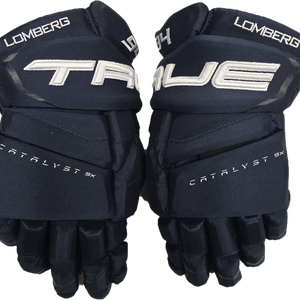 True Catalyst 9x Pro Stock Custom Navy Hockey Gloves 13.5" NHL New ERG (13275)