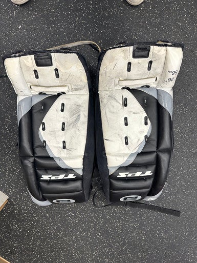 Used Tps Hockey Bionic Goalie Leg Pads Youth Black And White 26" 11162-s000416870