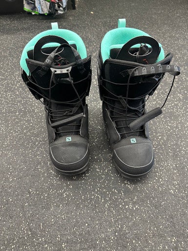 Used Salomon Scarelt Womens Snowboard Boots Black Senior 9 11162-c000419744