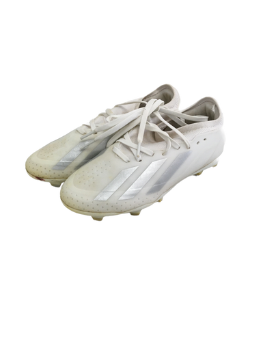 Used Adidas Crazyfast Jr 3.5 White Soccer Cleats 11692-s000130651